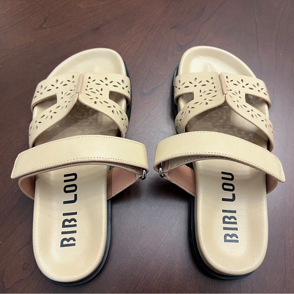 Bibi Lou Beige Cut-Out Sandals - Picture 2 of 12